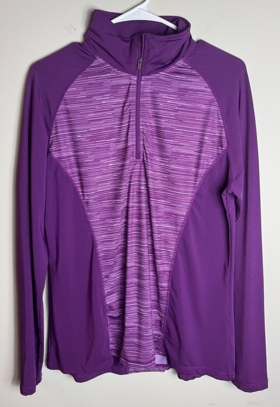 Everlast Sport Women's Purple Quarter-Zip Athletic Top L/G